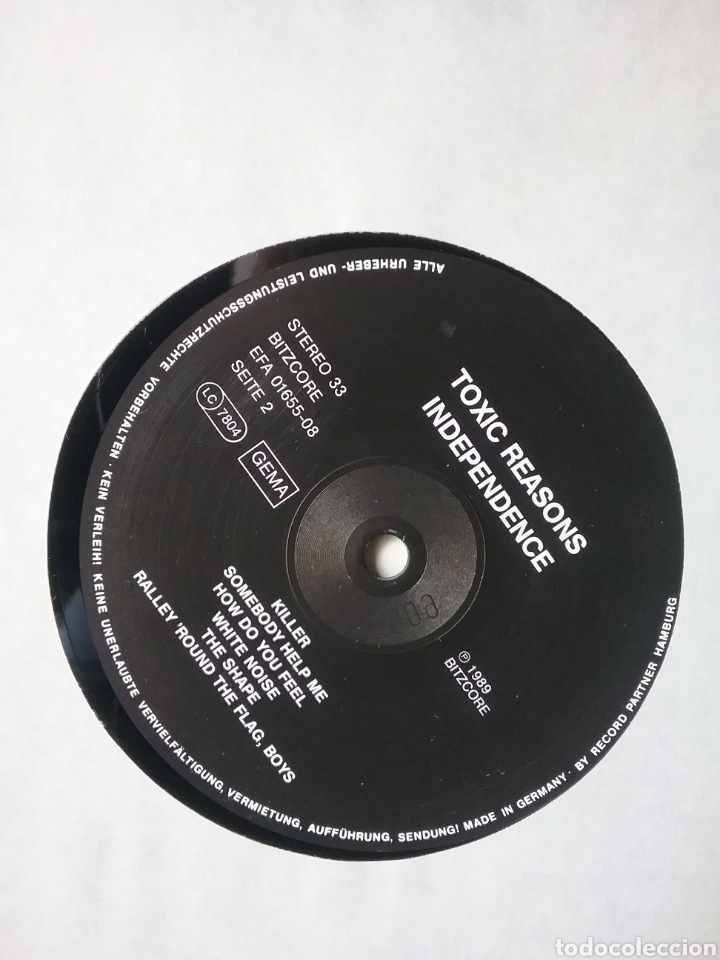 Discos de vinilo: TOXIC REASONS 1989 - Foto 4