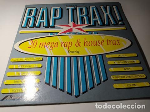 LP - VARIOUS ?– RAP TRAX! - SMR 859 - CARPETA (VG+ / VG+) UK 1988 (Música - Discos - LP Vinilo - Rap / Hip Hop)