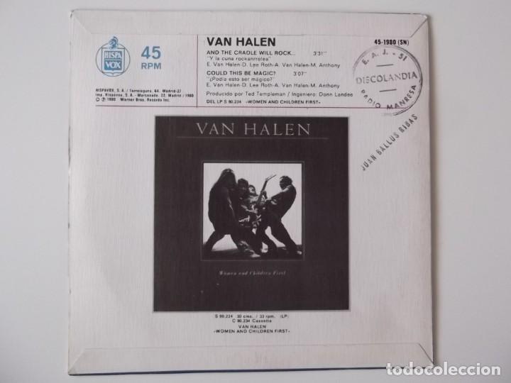 Discos de vinilo: VAN HALEN - And The Cradle Will Rock... / Could This Be Magic? - Foto 2