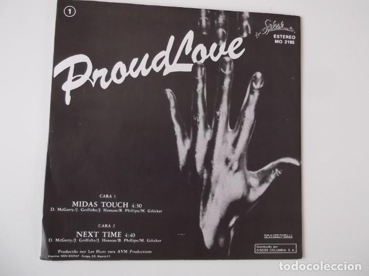 Discos de vinilo: PROUD LOVE - Midas Touch / Next Time - Foto 2