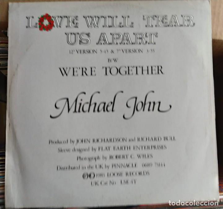 Discos de vinilo: Michael John - Love Will Tear Us Apart (12&rdquo;, Single) - Foto 2
