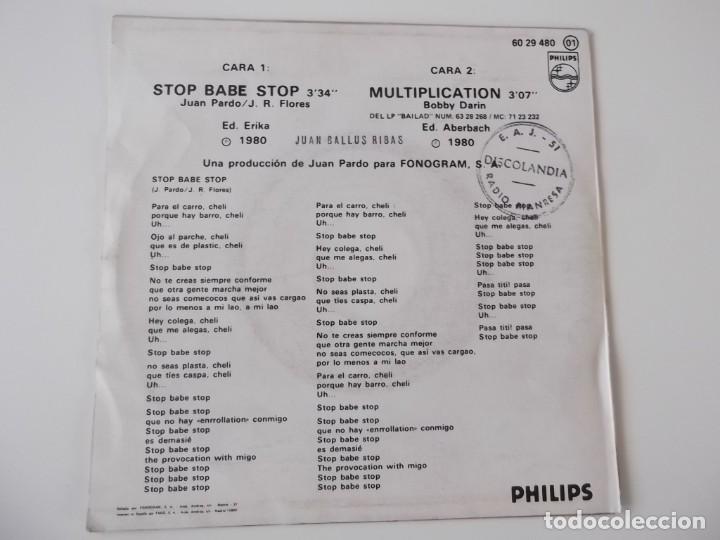 Discos de vinilo: RED DE SAN LUIS - Stop Babe Stop / Multiplication - Foto 2