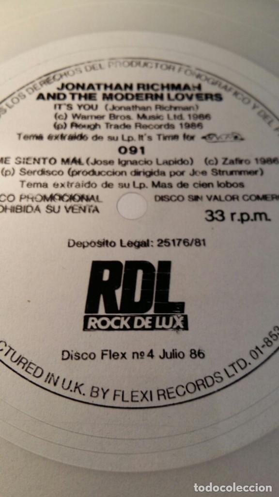 Discos de vinilo: JONATHAN RITCHMAN + 091 single flexi disc cuadrado transparente - Foto 2