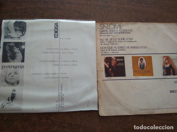 Discos de vinilo: SALOME - 2 DISCOS SINGLE - Foto 2