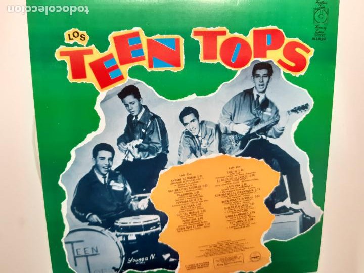 Discos de vinilo: LOS TEEN TOPS- 16 AUTENTICOS EXITOS- MEXICO LP 1985- COMO NUEVO. - Foto 2 - 212340603