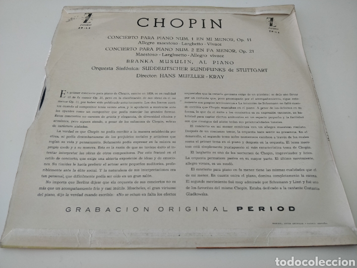 Discos de vinilo: CHOPIN - Foto 2