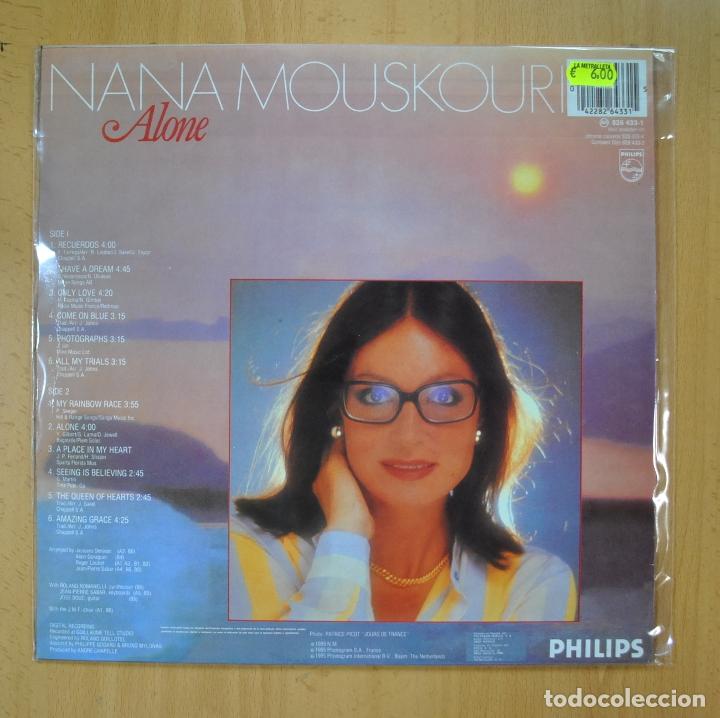 Discos de vinilo: NANA MOUSKOURI - ALONE - LP - Foto 2