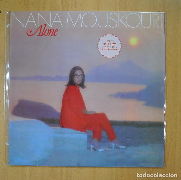 Discos de vinilo: NANA MOUSKOURI - ALONE - LP - Foto 1