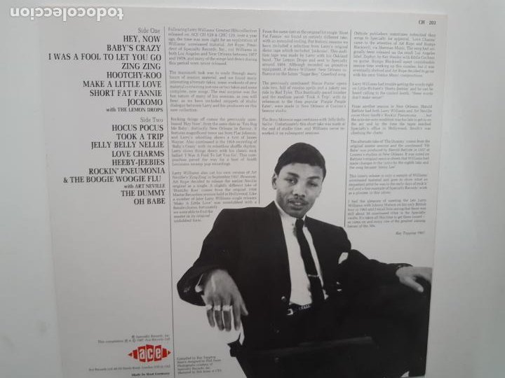 Discos de vinilo: LARRY WILLIAMS- ALACAZAM - GERMAN LP 1987 - COMO NUEVO. - Foto 2 - 212354625