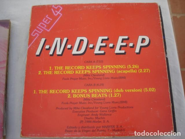 Discos de vinilo: Indeep The Record Keeps Spinning - Foto 2