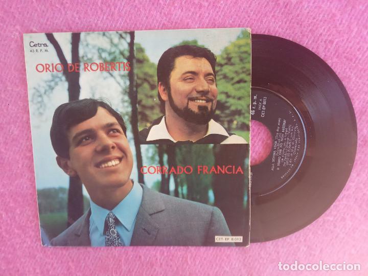Discos de vinilo: EP ORIO DE ROBERTIS / CORRADO FRANCIA - Alla settima luna +3 - CETRA CET EP 8013 - PORTUGAL (EX-/EX+