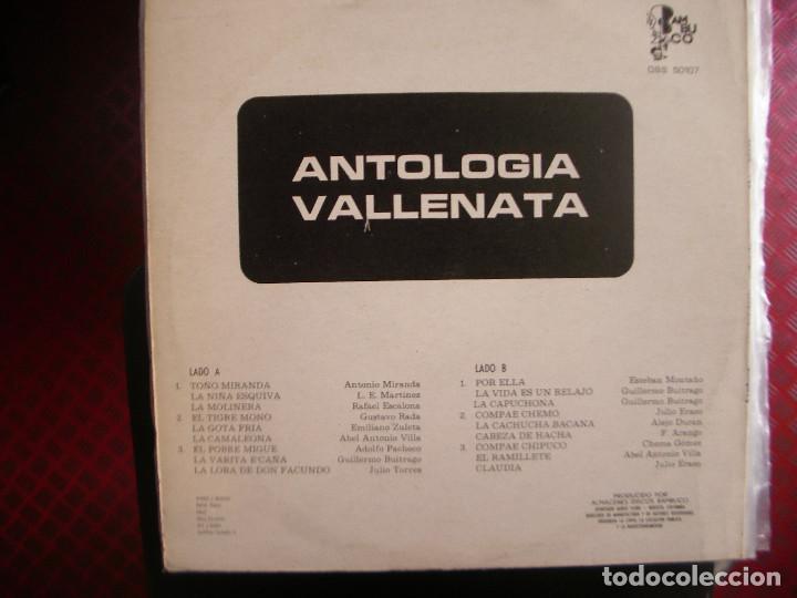 Discos de vinilo: ANTOLOG&Iacute;A VALLENATA- LP. - Foto 2