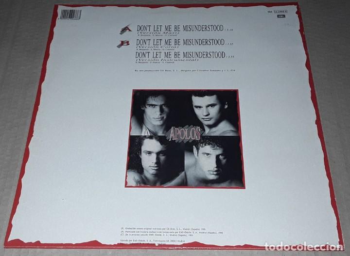 Discos de vinilo: MAXI SINGLE - APOLOS - DONT LET ME MISUNDERSTOOD - APOLOS - Foto 2