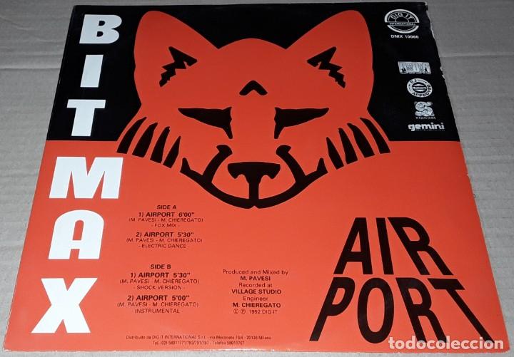 Discos de vinilo: MAXI SINGLE - BIT MAX - AIRPORT - MADE IN ITALY - BIT MAX - Foto 2