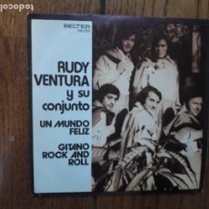 Discos de vinil: RUDY VENTURA Y SU CONJUNTO - UN MUNDO FELIZ + GITANO ROCK AND ROLL. Lote 212485728