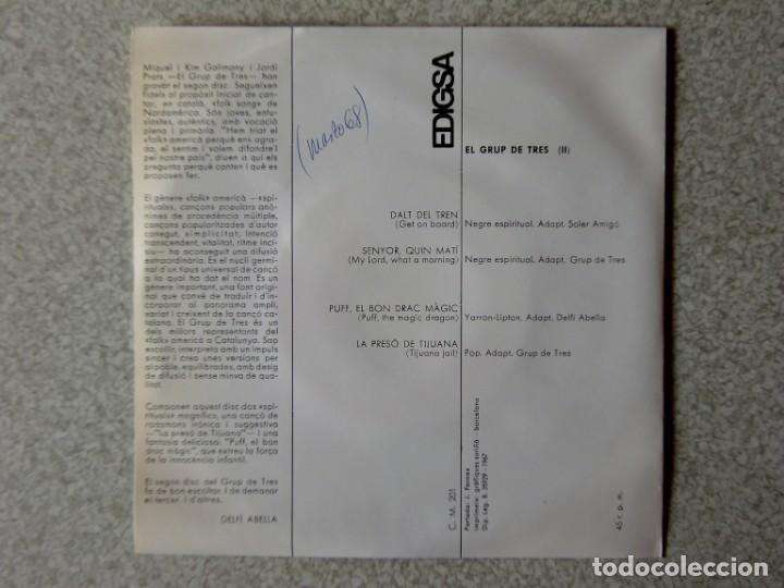 Discos de vinilo: EL GRUP DE 3.DALT DEL TREN + 3......COMO NUEVO - Foto 2