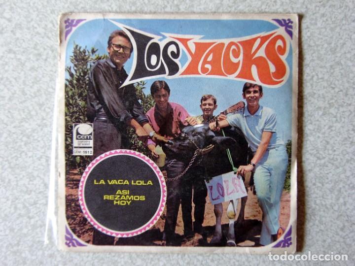 Discos de vinilo: LOS YACKS.LA VACA LOLA + 1...EX - Foto 2