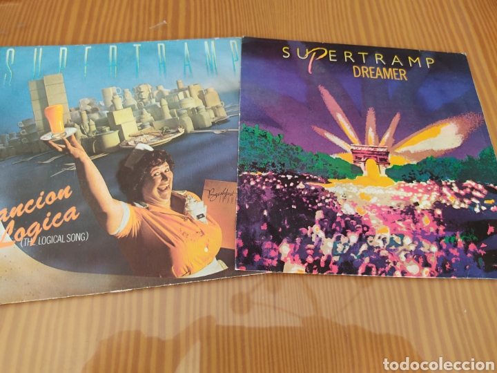Discos de vinilo: Lote de 2 singles de vinilo de SUPERTRAMP - Foto 1
