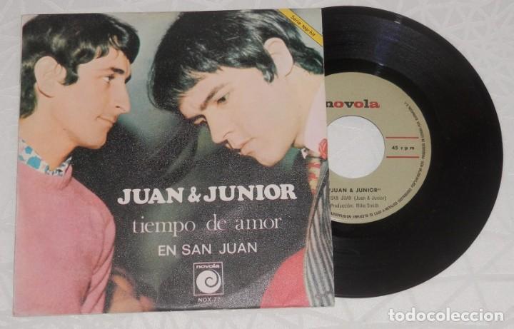 Discos de vinilo: DISCO SINGLE VINILLO DE LA BANDA JUAN & JUNIOR - Foto 1