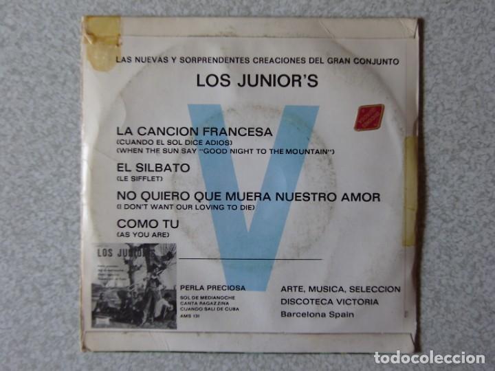 Discos de vinilo: LOS JUNIOR&acute;S.LA CANCION FRANCESA + 3...USADILLO - Foto 2