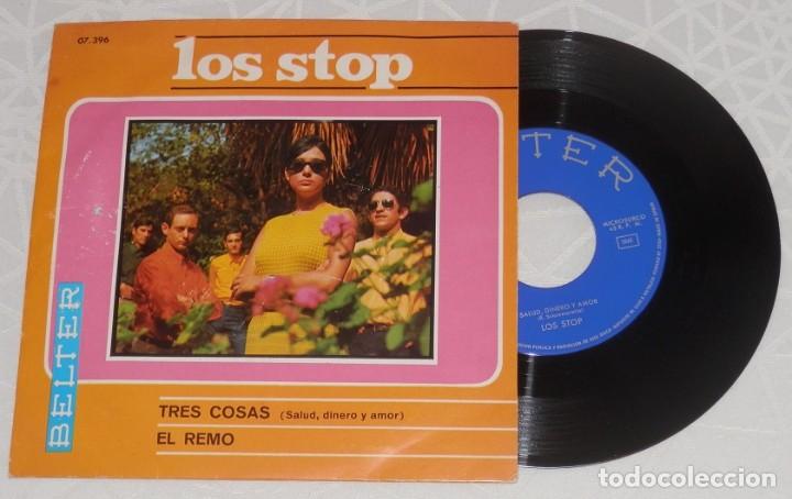 Discos de vinilo: DISCO SINGLE VINILLO DE LA BANDA LOS STOP - Foto 1