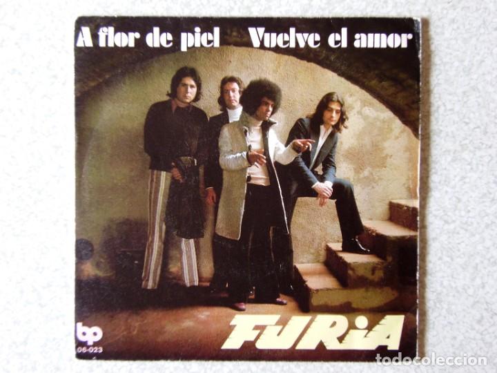 Discos de vinilo: FURIA.A FLOR DE PIEL + 1..COMO NUEVO - Foto 1