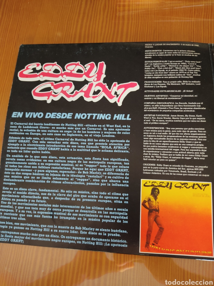 Discos de vinilo: Dible disco vinilo EDDY GRANT - Foto 3