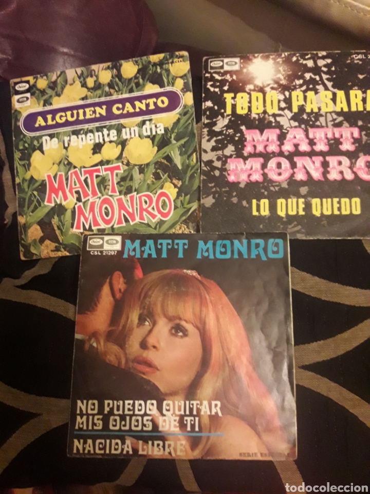 Discos de vinilo: Tres antiguos vinilos de Matt Monro - Foto 1