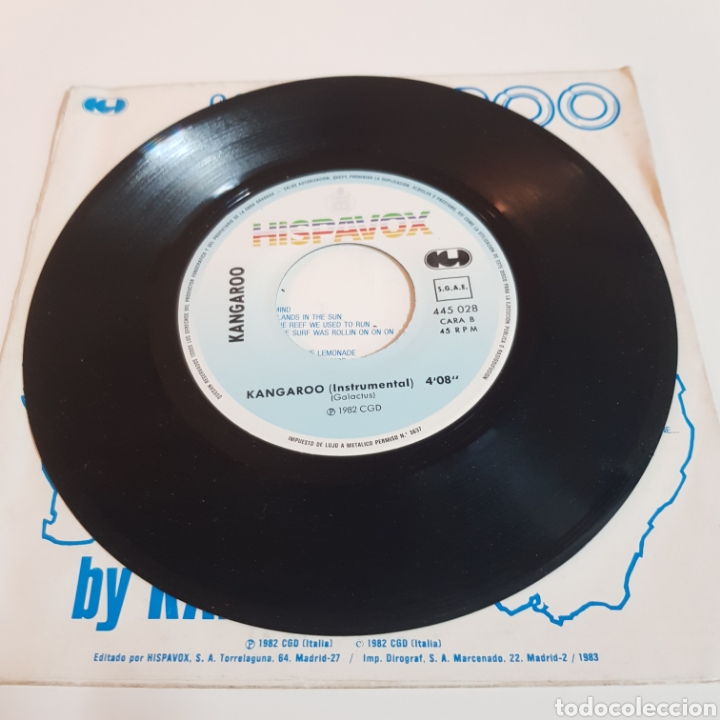 Discos de vinilo: KANGAROO INSTRUMENTAL - BY KANGAROO 1982 HISPAVOX - Foto 4