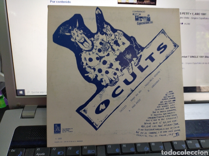 Discos de vinilo: Ocults single pa&iacute;s petit 1991 - Foto 2