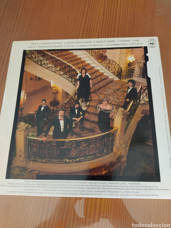 Discos de vinilo: Disco vinilo LP MOCEDADES - Foto 2