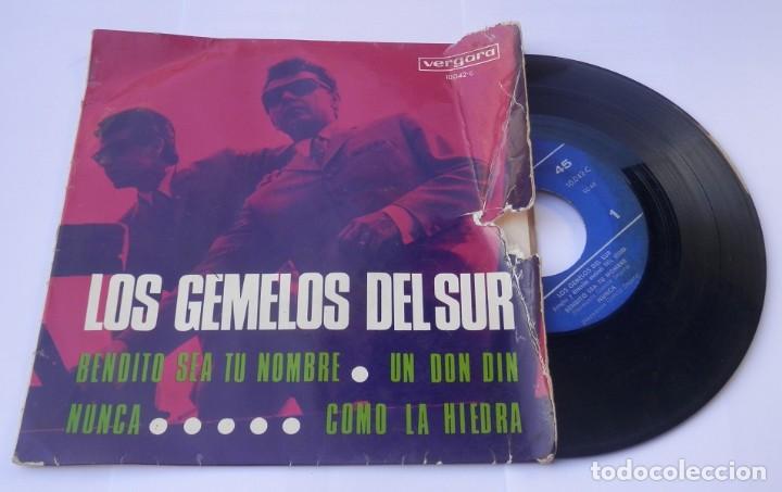 Discos de vinilo: DISCO SINGLE VINILLO LOS GEMELOS DEL SUR - Foto 1