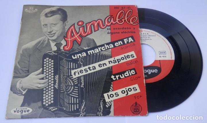 Discos de vinilo: DISCO SINGLE VINILLO DE AIMABLE - Foto 1