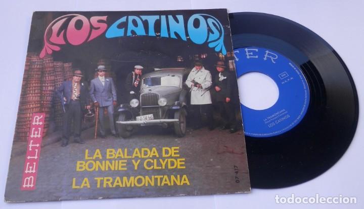 Discos de vinilo: DISCO SINGLE VINILLO DE LA BANDA LOS CATINOS - Foto 1