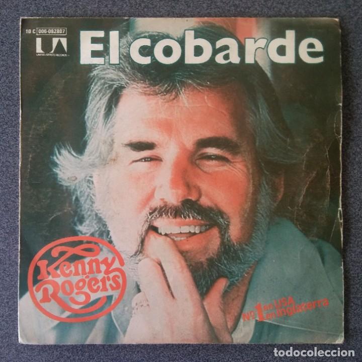 Discos de vinilo: Single Ep Kenny Rogers El Cobarde - Foto 1