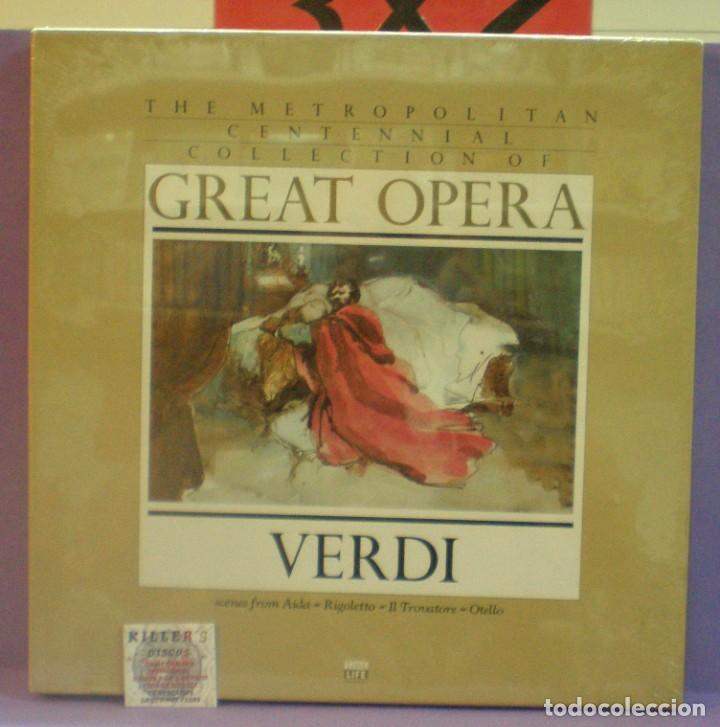 Discos de vinilo: Great Opera - Verdi (Volume One) - Metropolitan Centennial Collection - 4 lps box set precintado