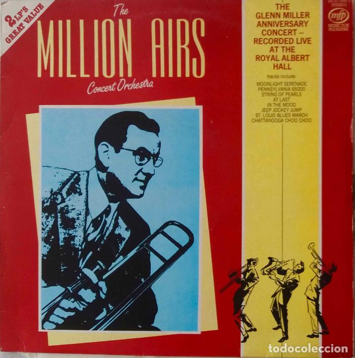 Discos de vinilo: THE MILLION AIRS, GLENN MILLER ANNIVERSARY CONCERT AT ROYAL ALBERT HALL. DOBLE LP UK, 2 DISCOS
