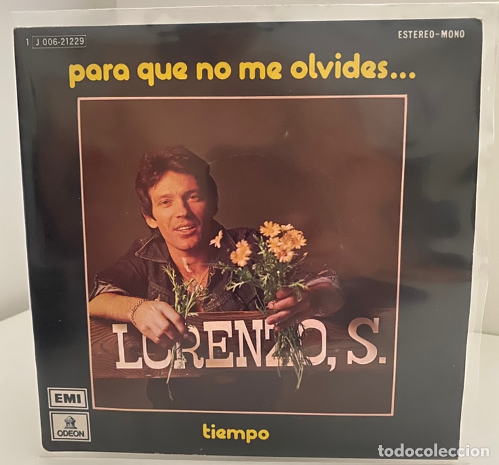 Vinyl-Schallplatten: LORENZO SANTAMARIA-PARA QUE NO ME OLVIDES/TIEMPO/SINGLE 1975 ODEON,ESPA&Ntilde;A.