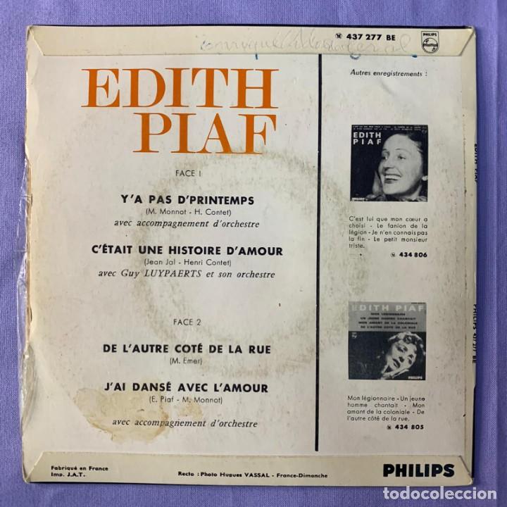 single edith piaf ‎- y'a pas d'printemps - vg++ - Comprar ...