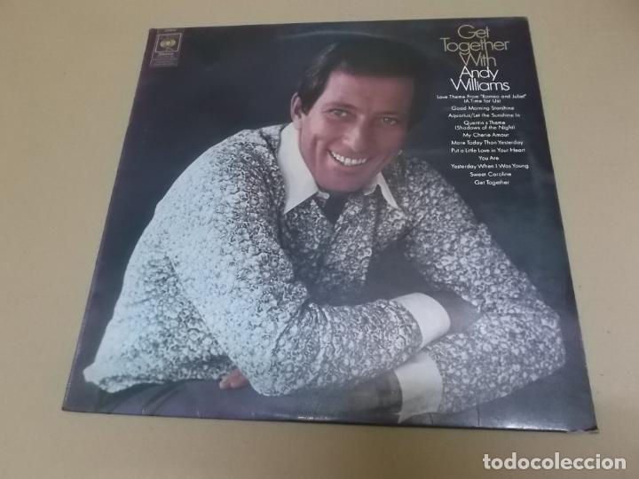 Discos de vinilo: ANDY WILLIAMS (LP) GET TOGETHER A&Ntilde;O &ndash; 1969 &ndash; EDICION UK - Foto 1