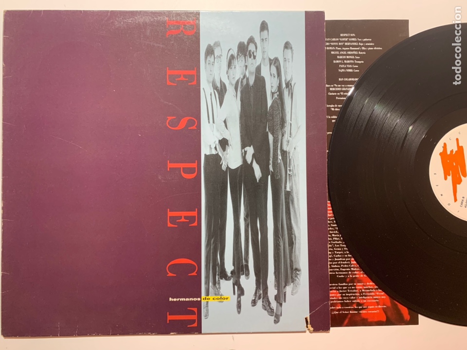 Discos de vinilo: Lp respect Hermanos de color de 1993 - Foto 1