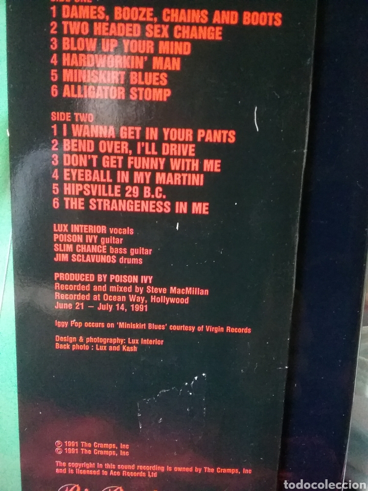 Discos de vinilo: THE CRAMPS Original 1991 .Nuevo - Foto 3