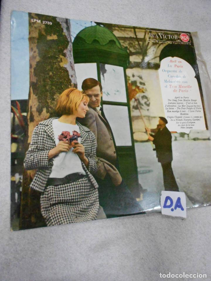 Disques de vinyle: ANTIGUO DISCO VINILO - TRIO MUSETTE DE PARIS - ABRIL EN PARIS