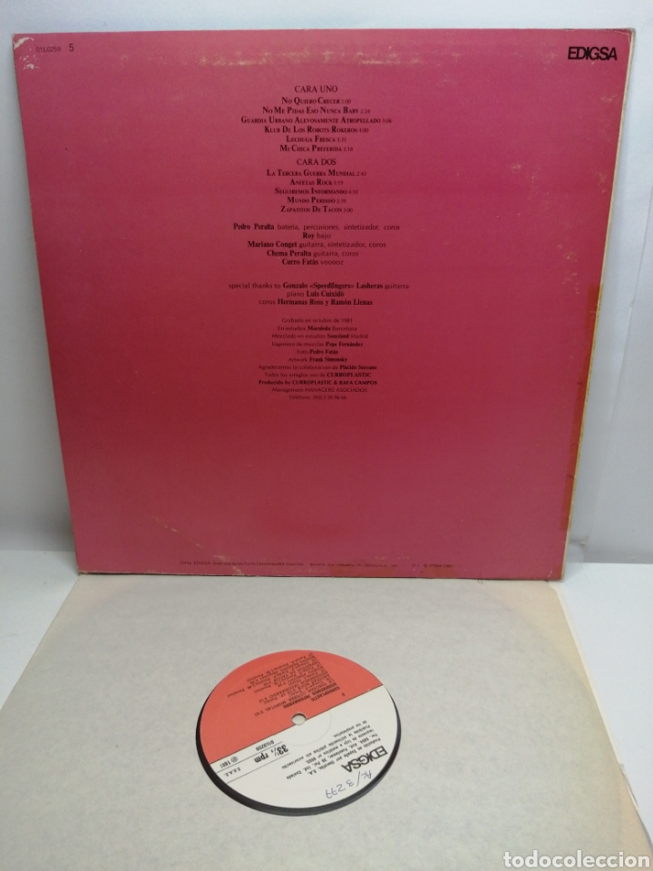 Discos de vinilo: CURROPLASTIC, SEGUIREMOS INFORMANDO (EDIGSA 1981,INSERT) -compra m&iacute;nima 5&euro;- - Foto 2