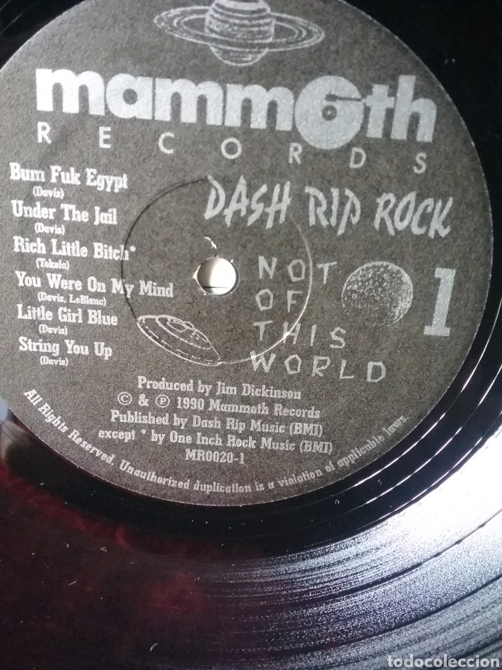 Discos de vinilo: DASH RIP ROCK 1990 MAMMOTH RECORDS Memphis Recorded.Nuevo - Foto 6