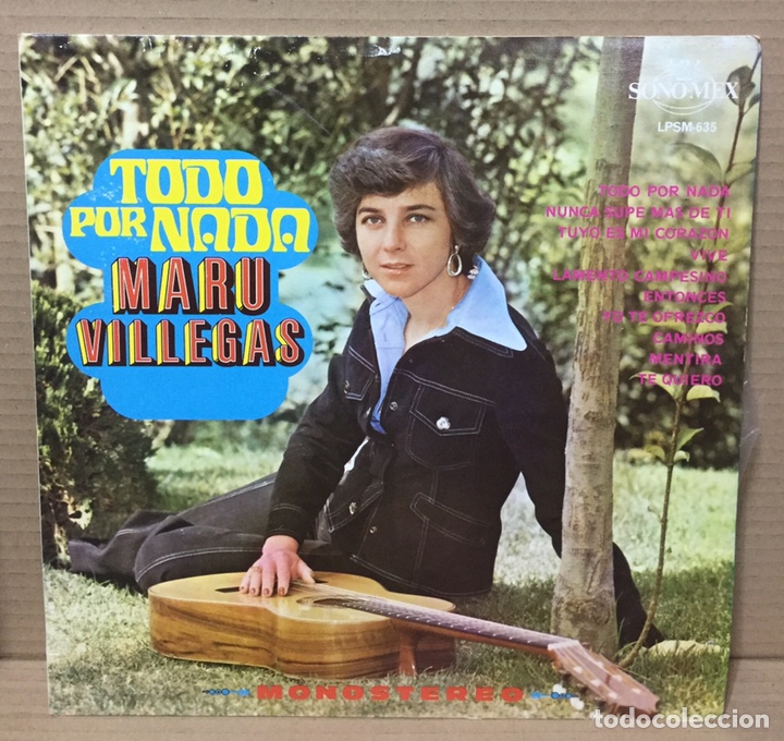 Disques de vinyle: LP MARU VILLEGAS - TODO POR NADA - Mexico