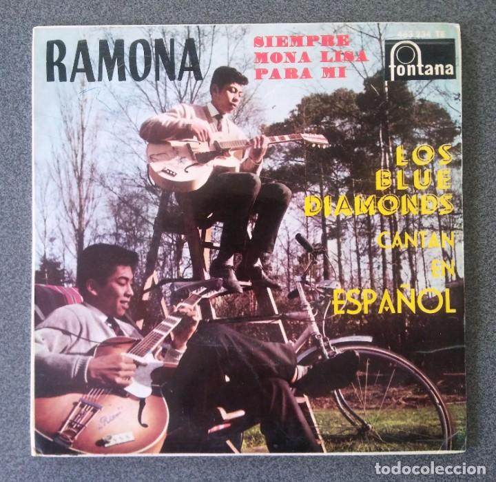 Discos de vinilo: Vinilo ep Los Blue Diamonds Ramona - Foto 1