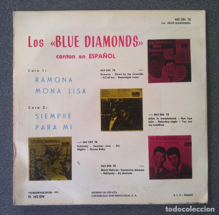 Discos de vinilo: Vinilo ep Los Blue Diamonds Ramona - Foto 3
