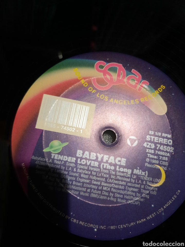 Discos de vinilo: Baby face - tender lover - Foto 1