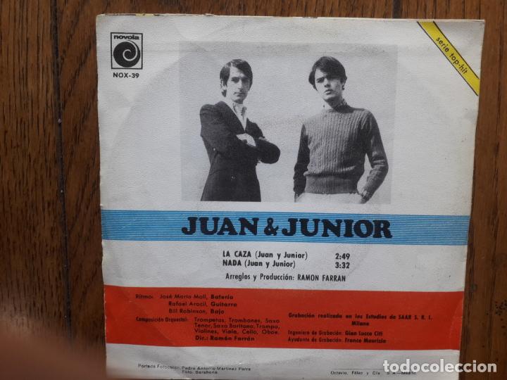 Discos de vinilo: Juan & junior - la caza + nada - Foto 3